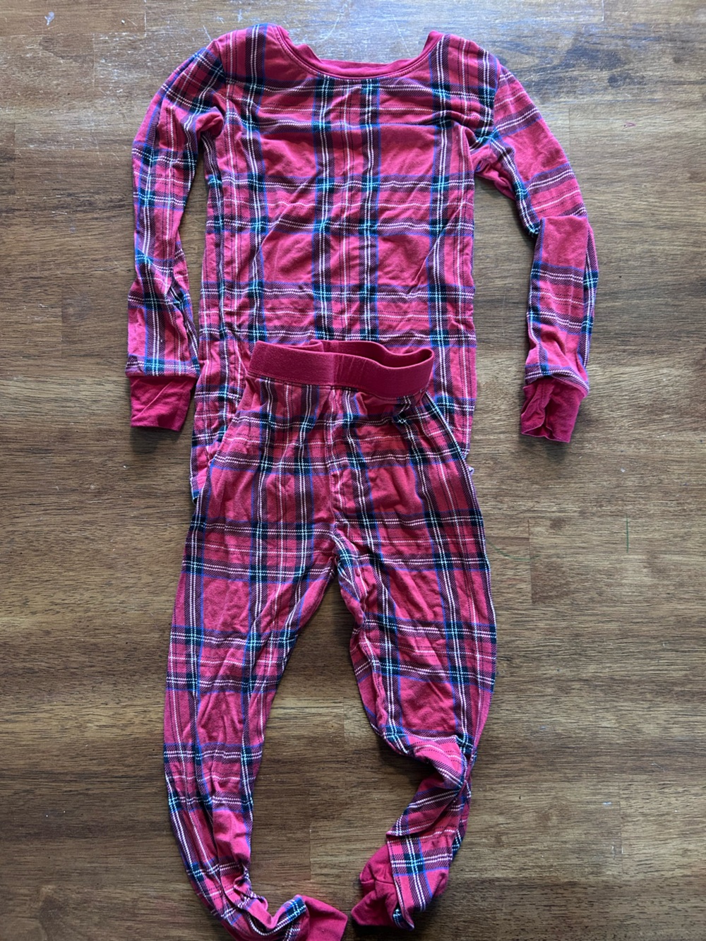 Little Sleepies Red Plaid Pajama Set 3T